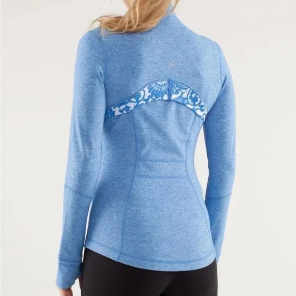 Lululemon white and blue Define Jacket Size 10 - Picture 2 of 7